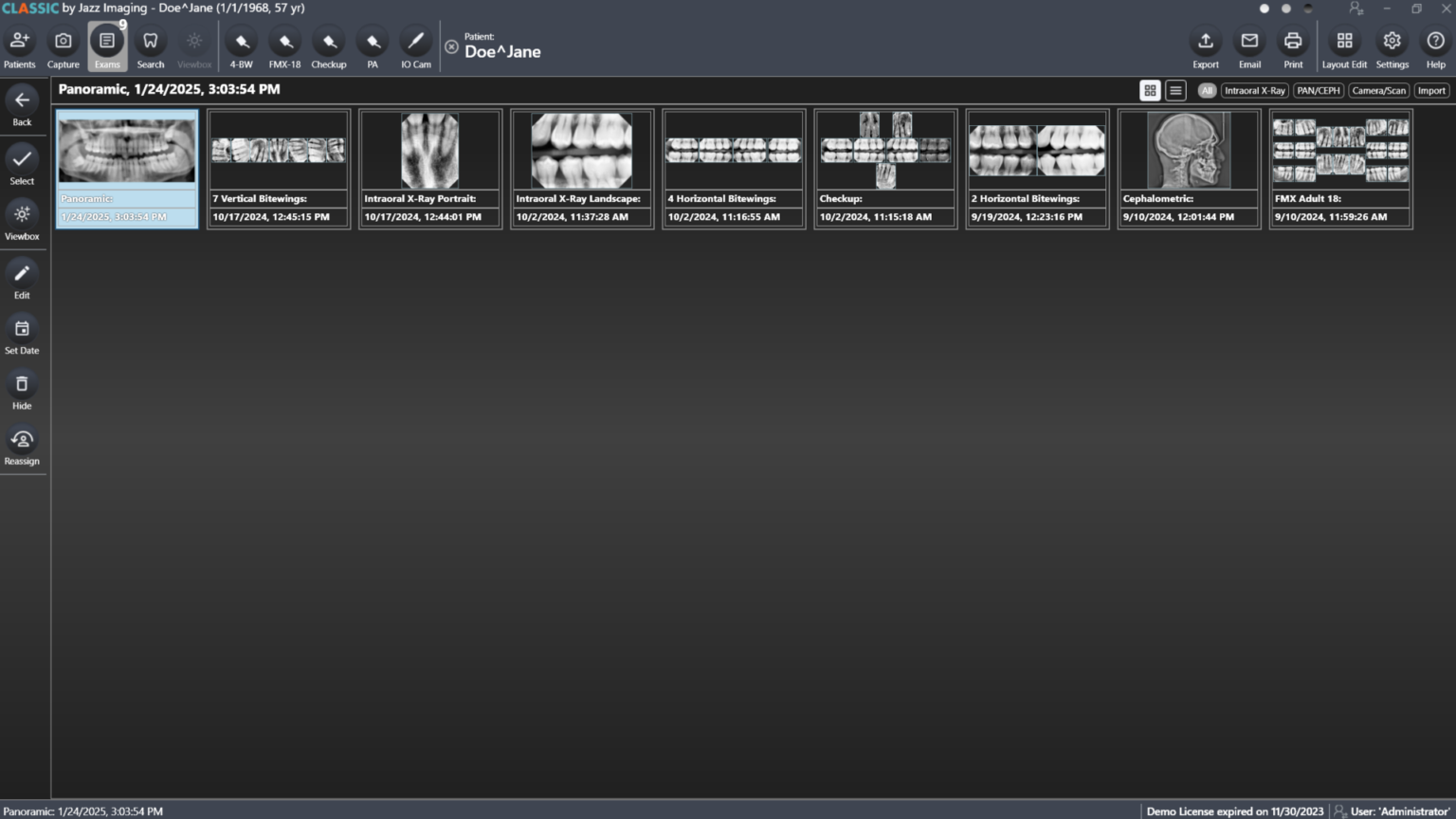 Jazz Classic Dental Imaging Software